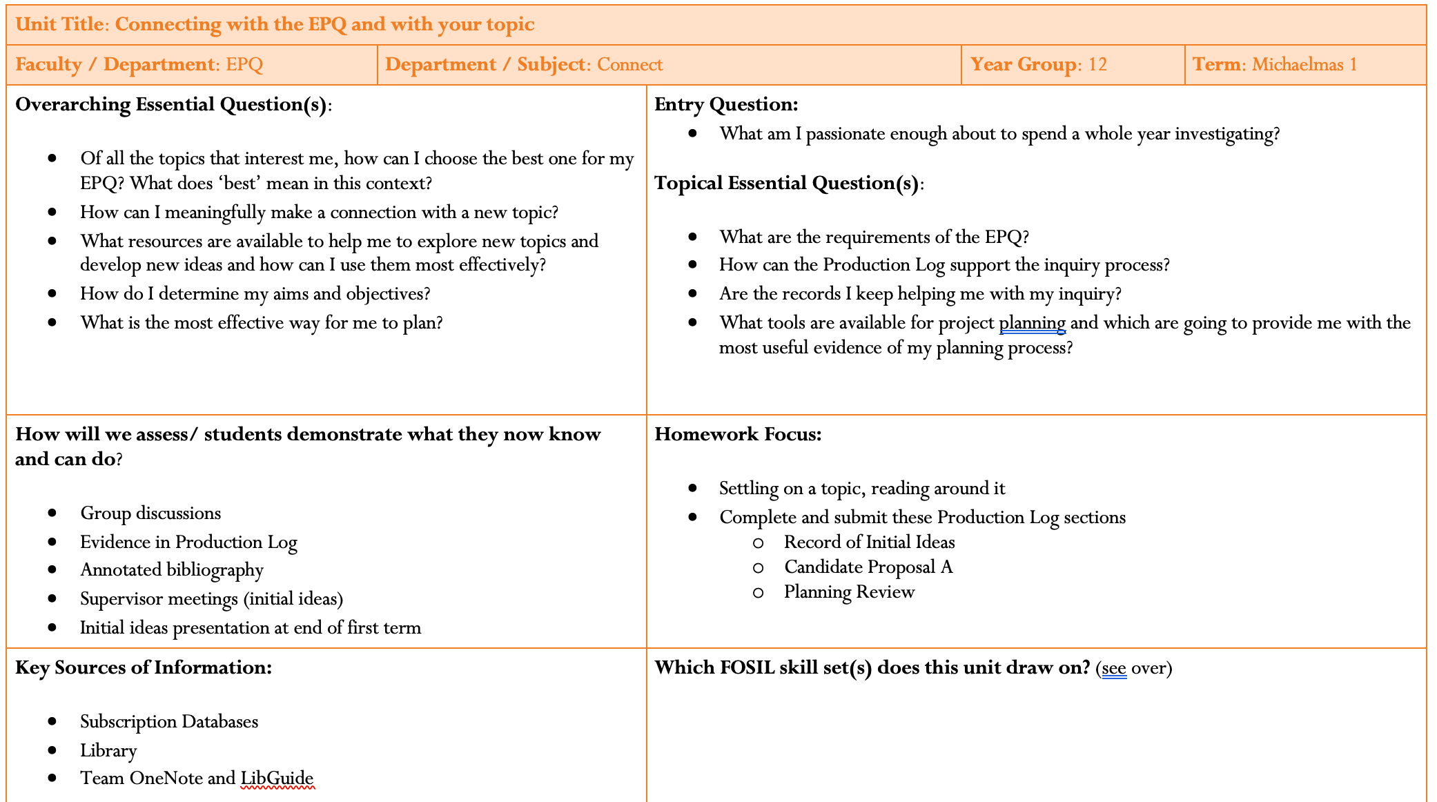 EPQ Problem Solving And Decision Making Table FULL MARKS 43 OFF