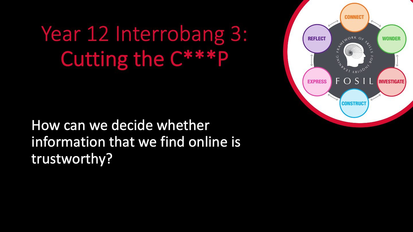 Interrobang 3: Cutting the CRAAP