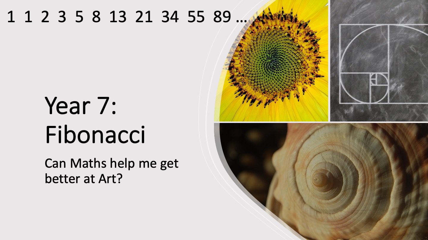 Year 7 title: Fibonacci - can maths help me to get better at art?